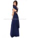 Tricks Of the Trade Navy Blue Maxi Dress (Convertible Dress)